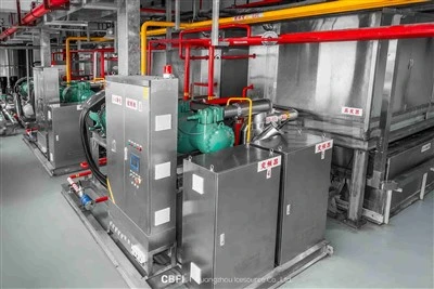 Tikslus ledo staklių temperatūros valdymo pritaikymas betono inžinerijoje